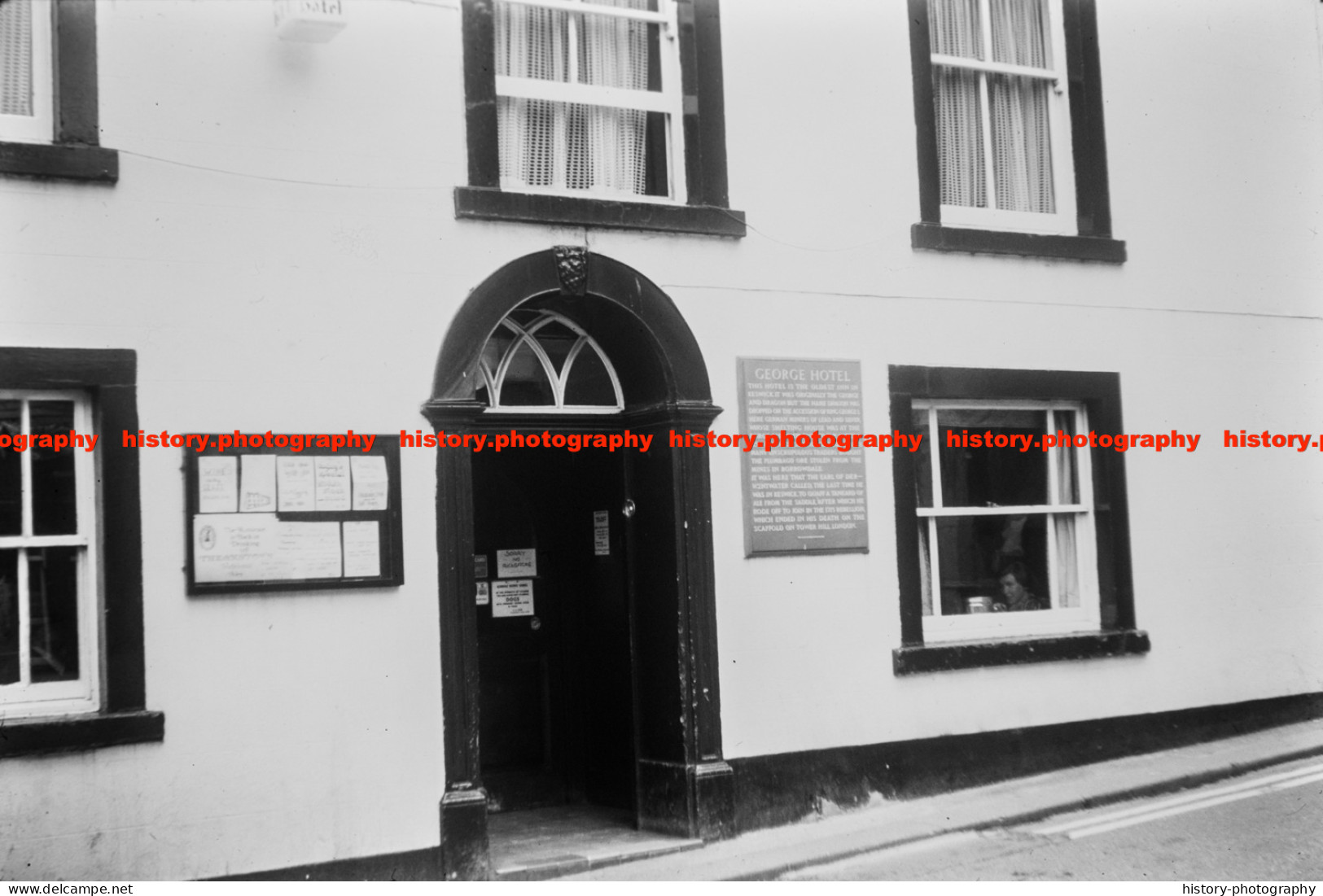 Q003164 Keswick. George Hotel. Cumbria. 1977 - REPRODUCTION - Andere & Zonder Classificatie