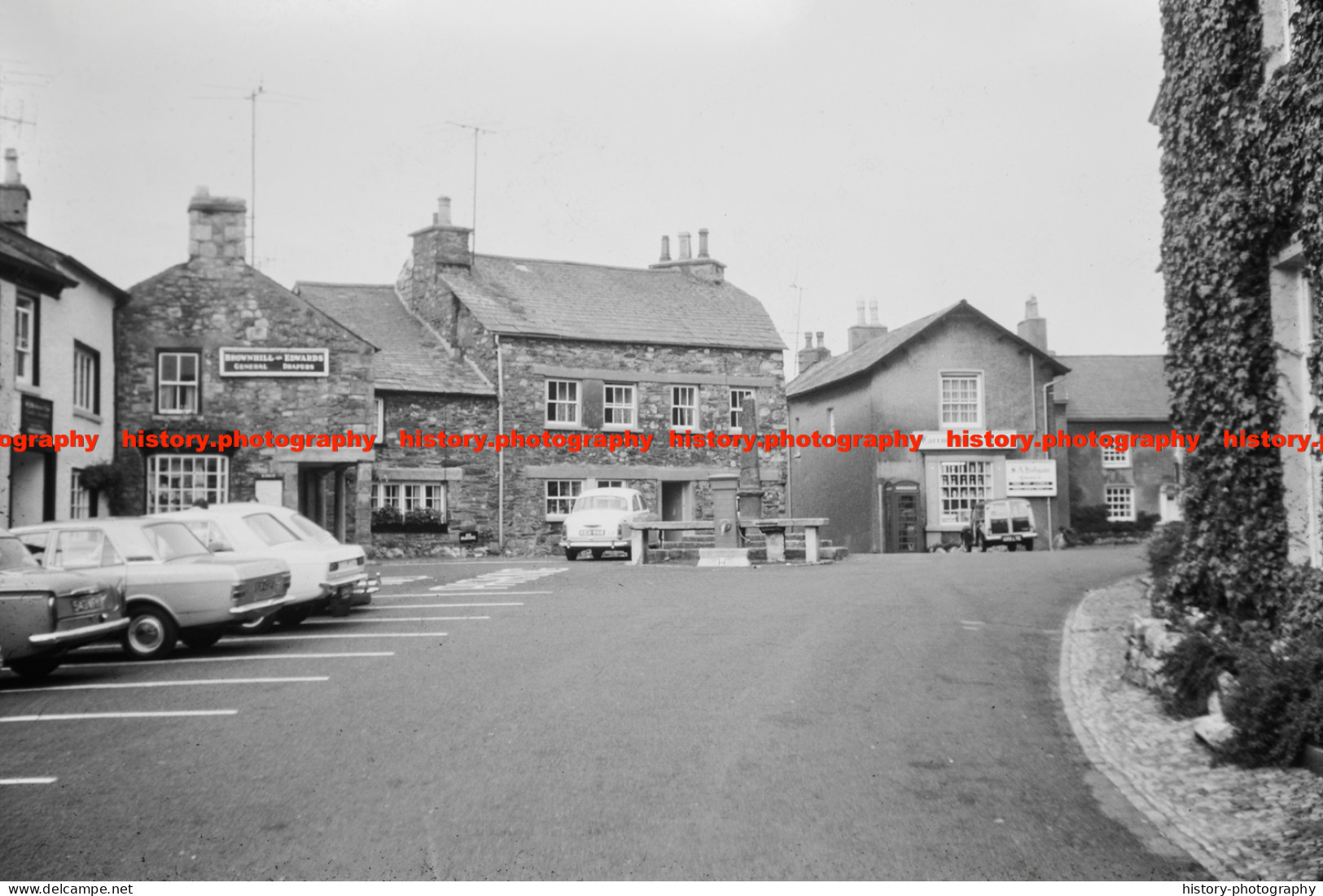 Q003133 Cartmel. Square. Post Office. Cumbria. 1967 - REPRODUCTION - Other & Unclassified