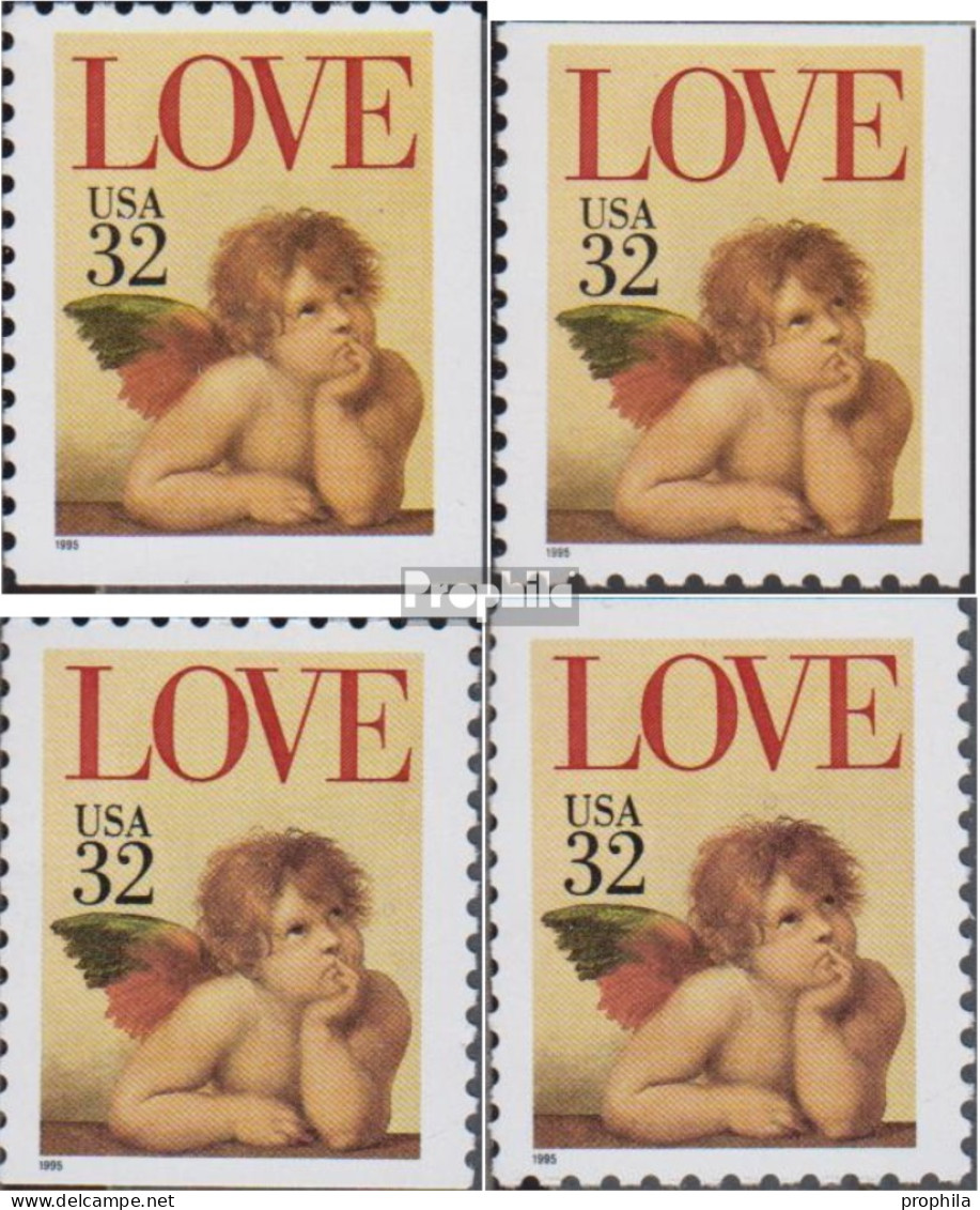 USA 2560Do,Du,Eor,Eru Postfrisch 1995 Grußmarke - Unused Stamps