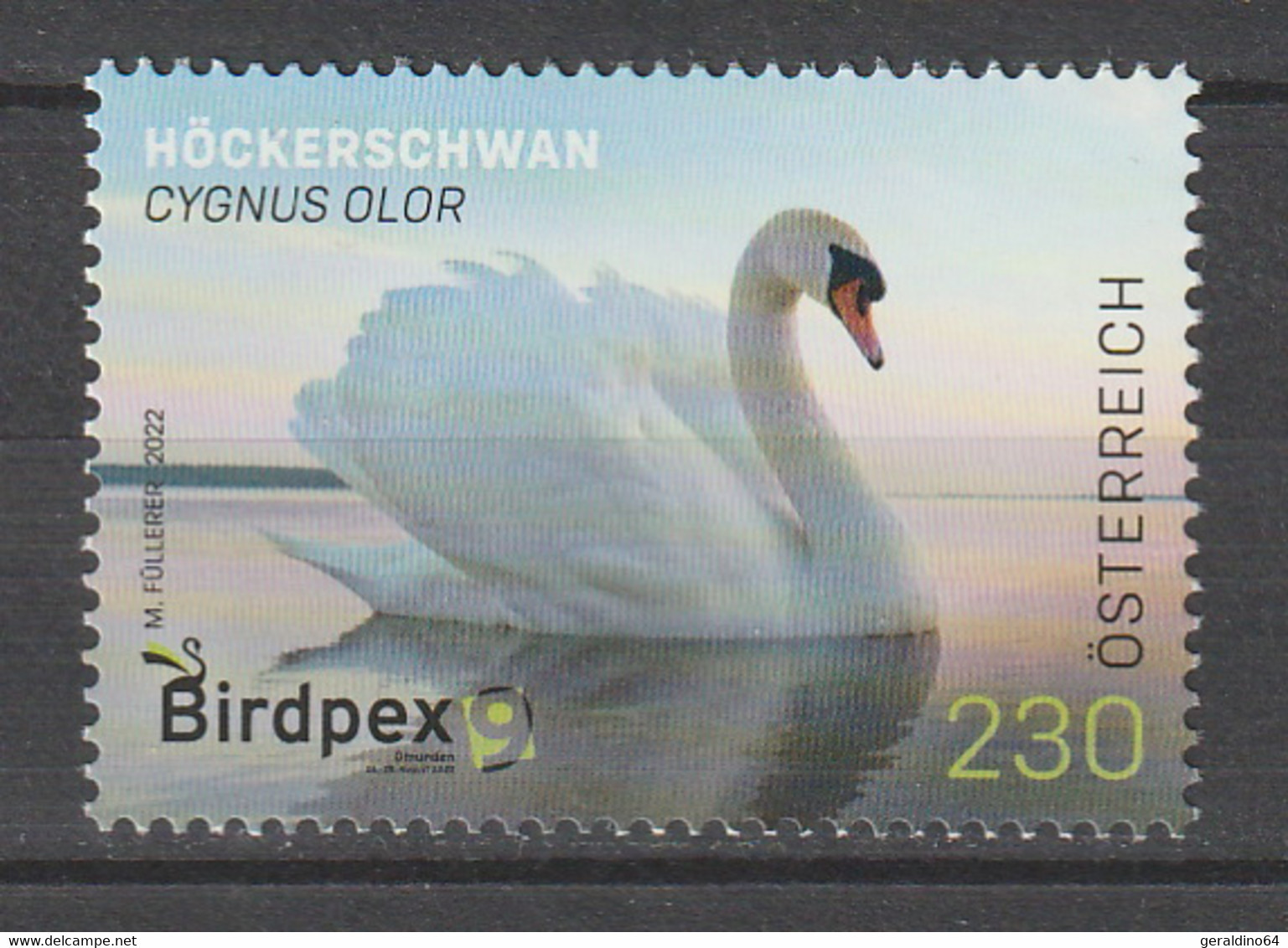 Österreich 2022 Birdpex Höckerschwan Mi 3671 ** Postfrisch - Neufs