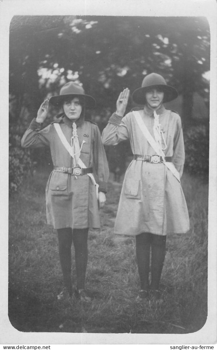 CPA SCOUTISME / SCOUTS / FEMMES SCOUT / CARTE PHOTO 1900 / TENUE SCOUTISME - Movimiento Scout