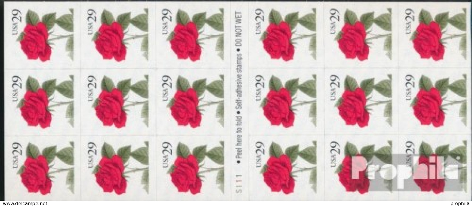 USA 2394Fb Folienblatt10 (kompl.Ausg.) Postfrisch 1993 Blumen - Neufs