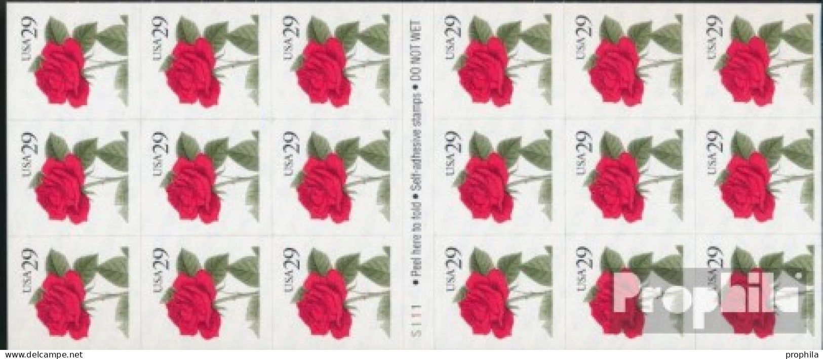 USA 2394Fb Folienblatt10 (kompl.Ausg.) Postfrisch 1993 Blumen - Unused Stamps