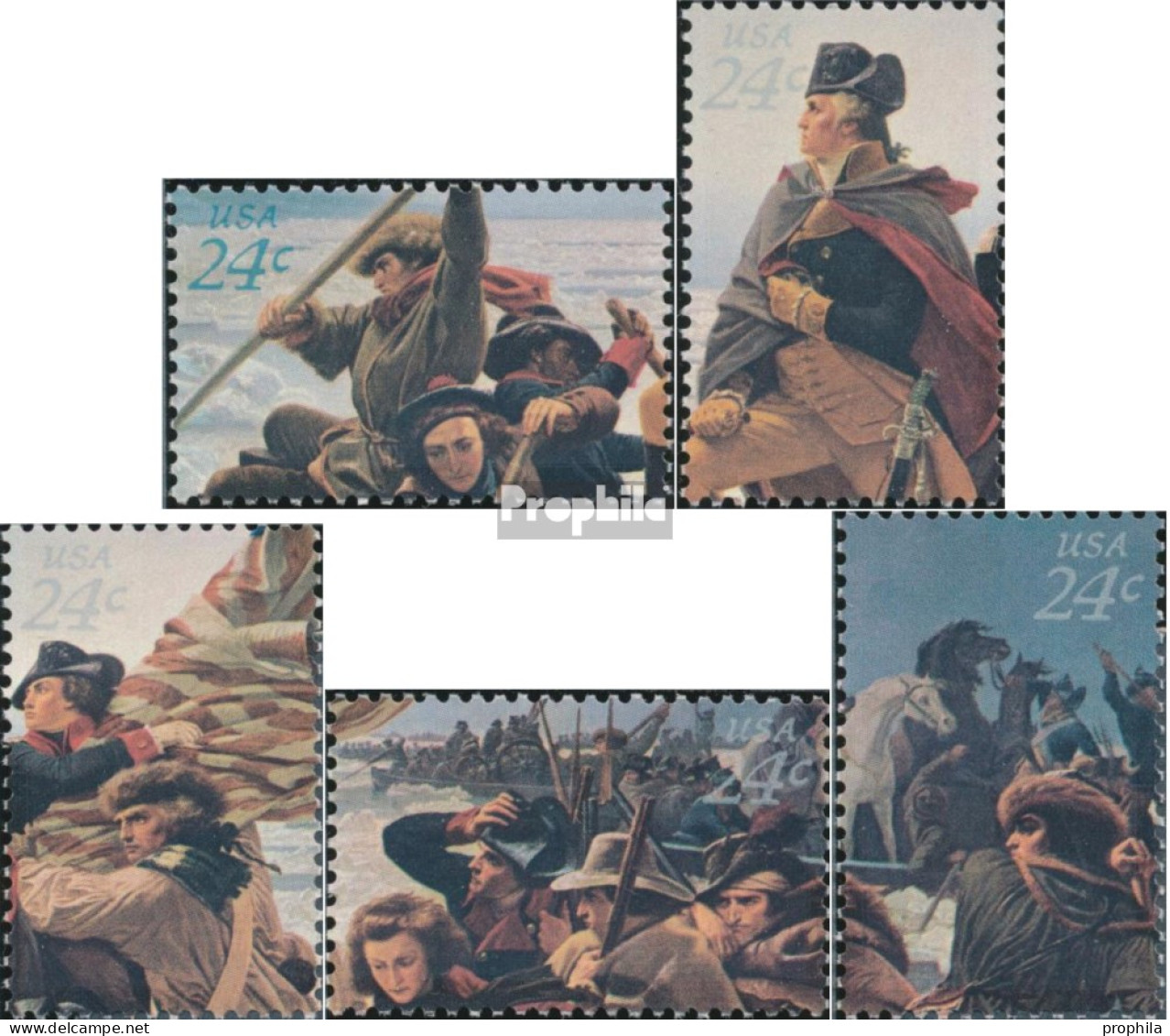 USA 1267-1271 (kompl.Ausg.) Postfrisch 1976 Unabhängigkeit - Nuevos