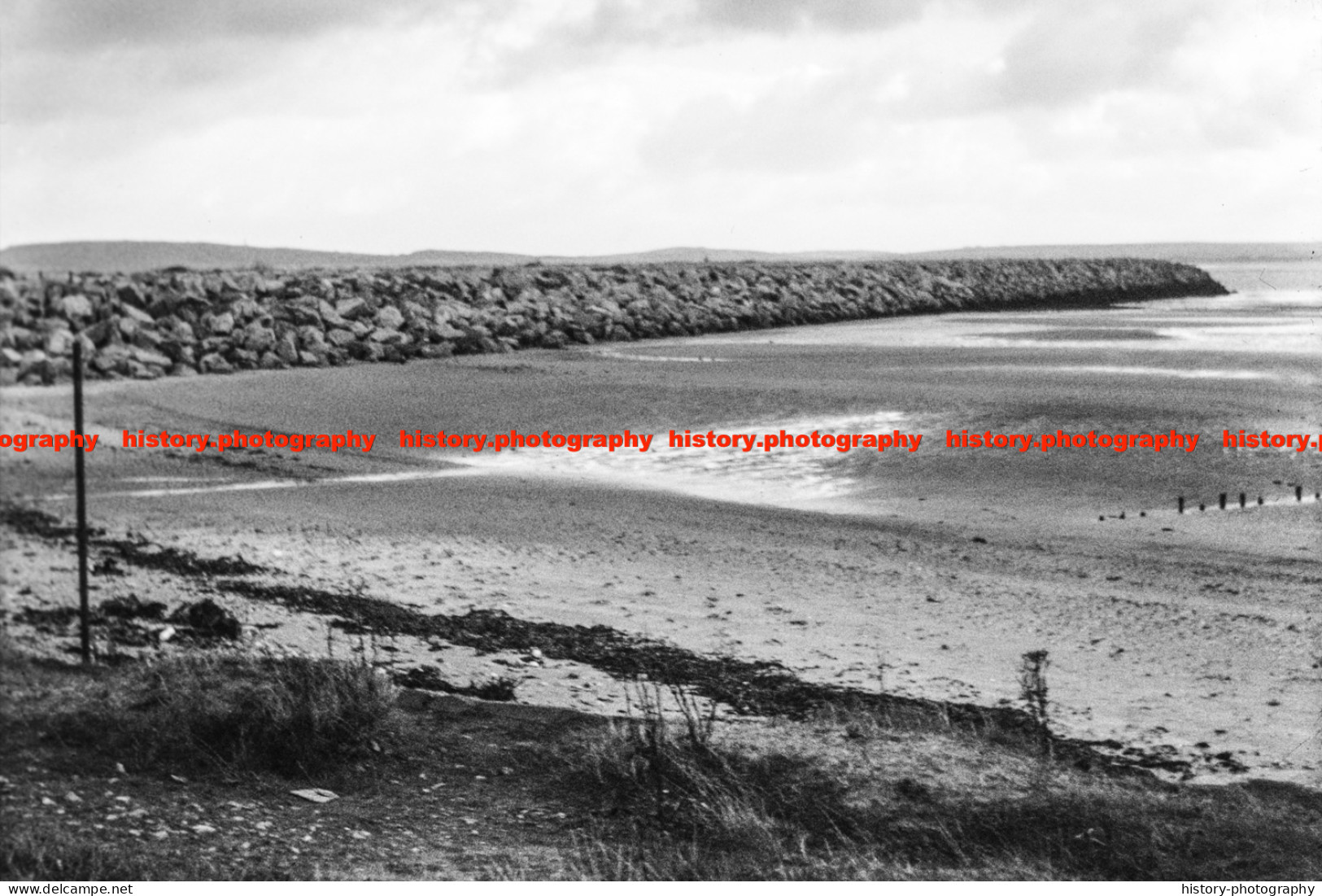 Q003668 Haverigg. Seawall. Cumbria. 1969 - REPRODUCTION - Altri & Non Classificati