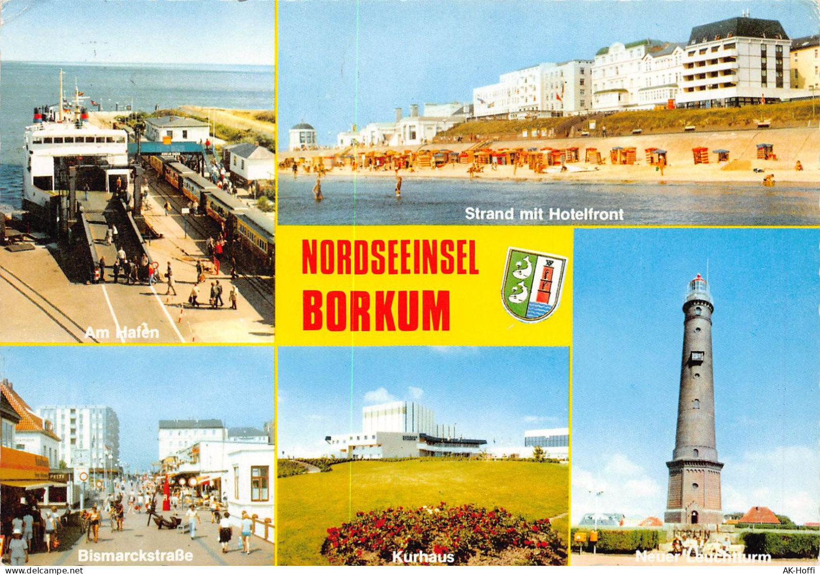 INSEL BORKUM - Mehrbildkarte - Borkum