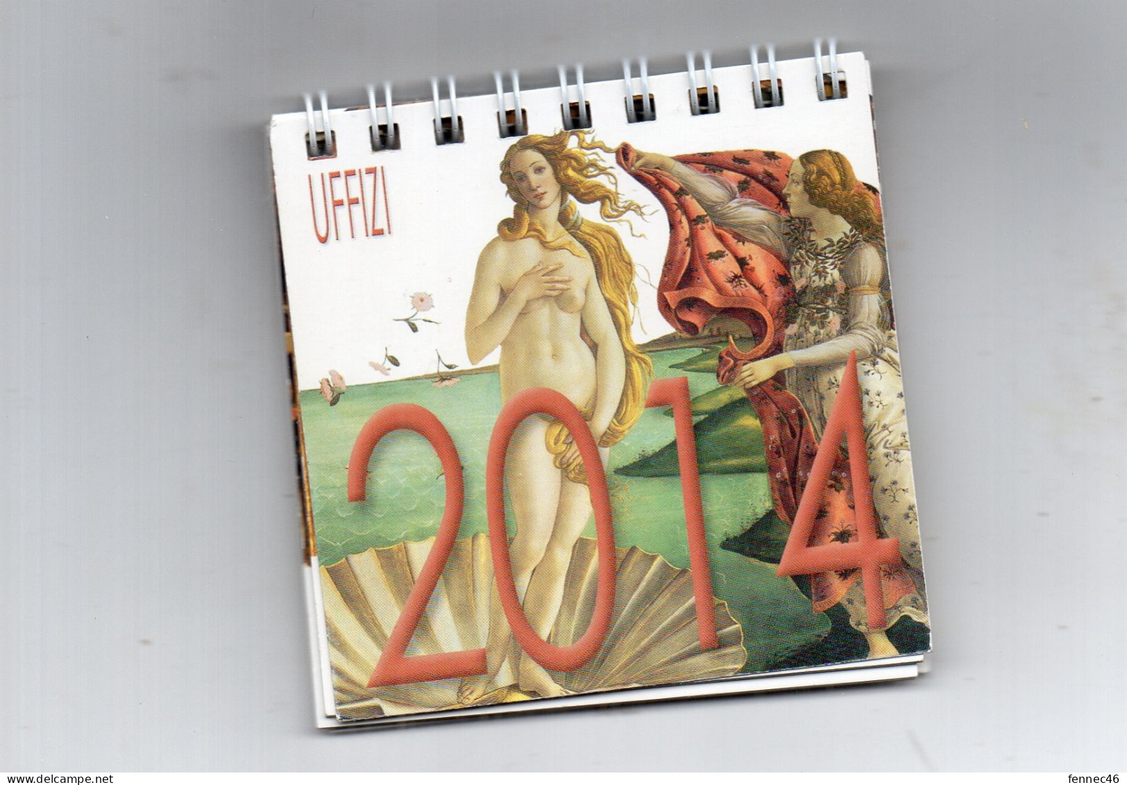 Mini Calendrier De 2014 - Marque UFFIZI - ITALIE - Peintures - Kleinformat : 2001-...