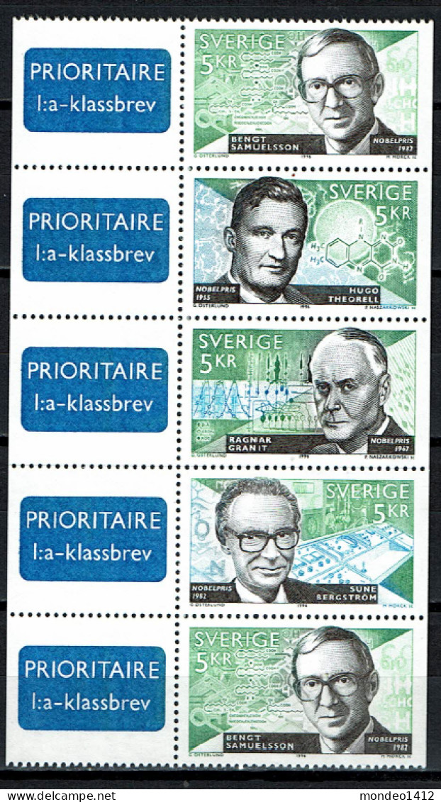 Sweden - 1996 - Yv 1954/57 - Nobel Prize Winners, Prix Nobel De Médecine - MNH - Nuevos