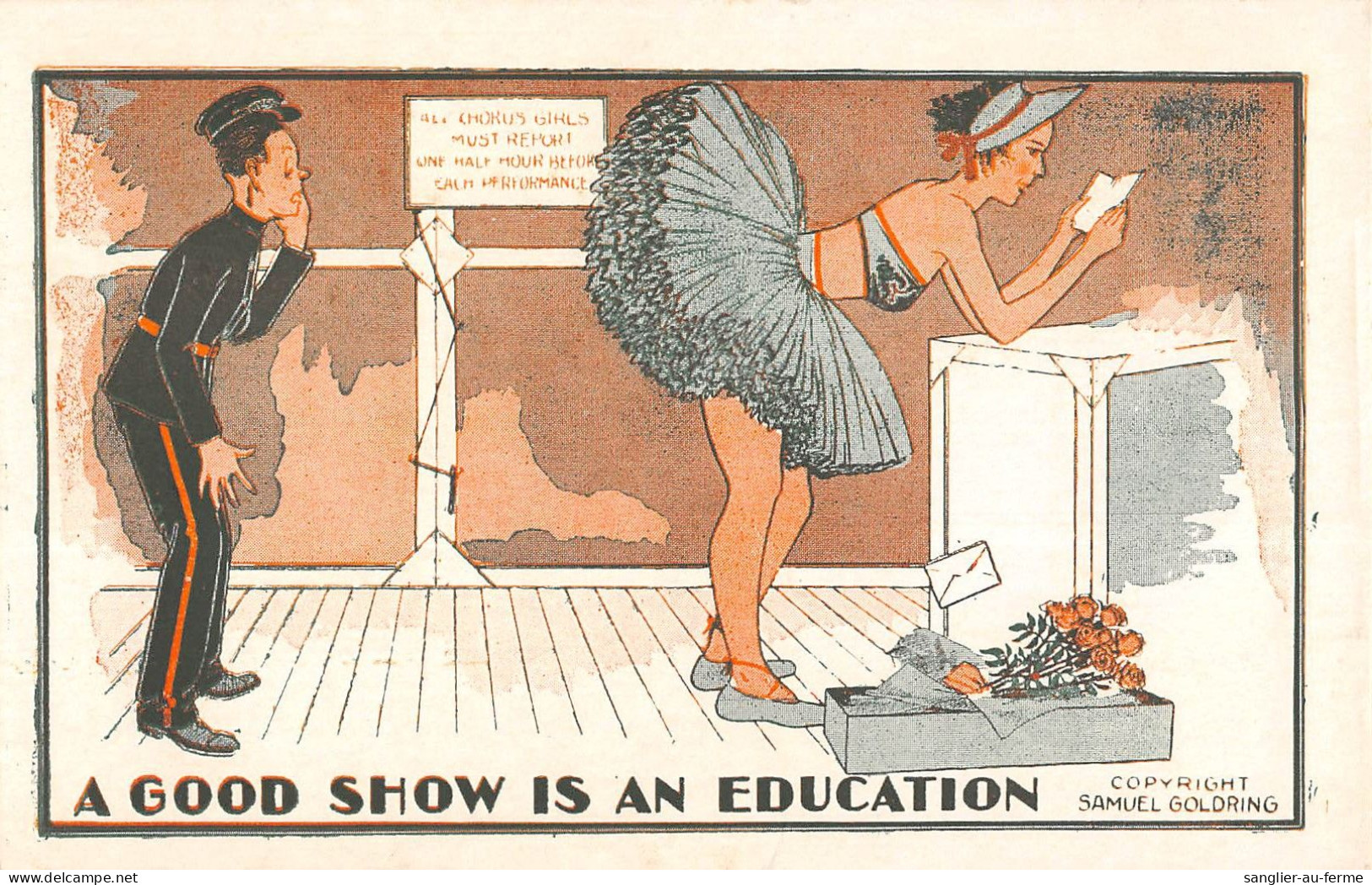 CPA ILLUSTRATEUR / A GOOD SHOW IS AN EDUCATION / FEMME / PIN UP - Sonstige & Ohne Zuordnung