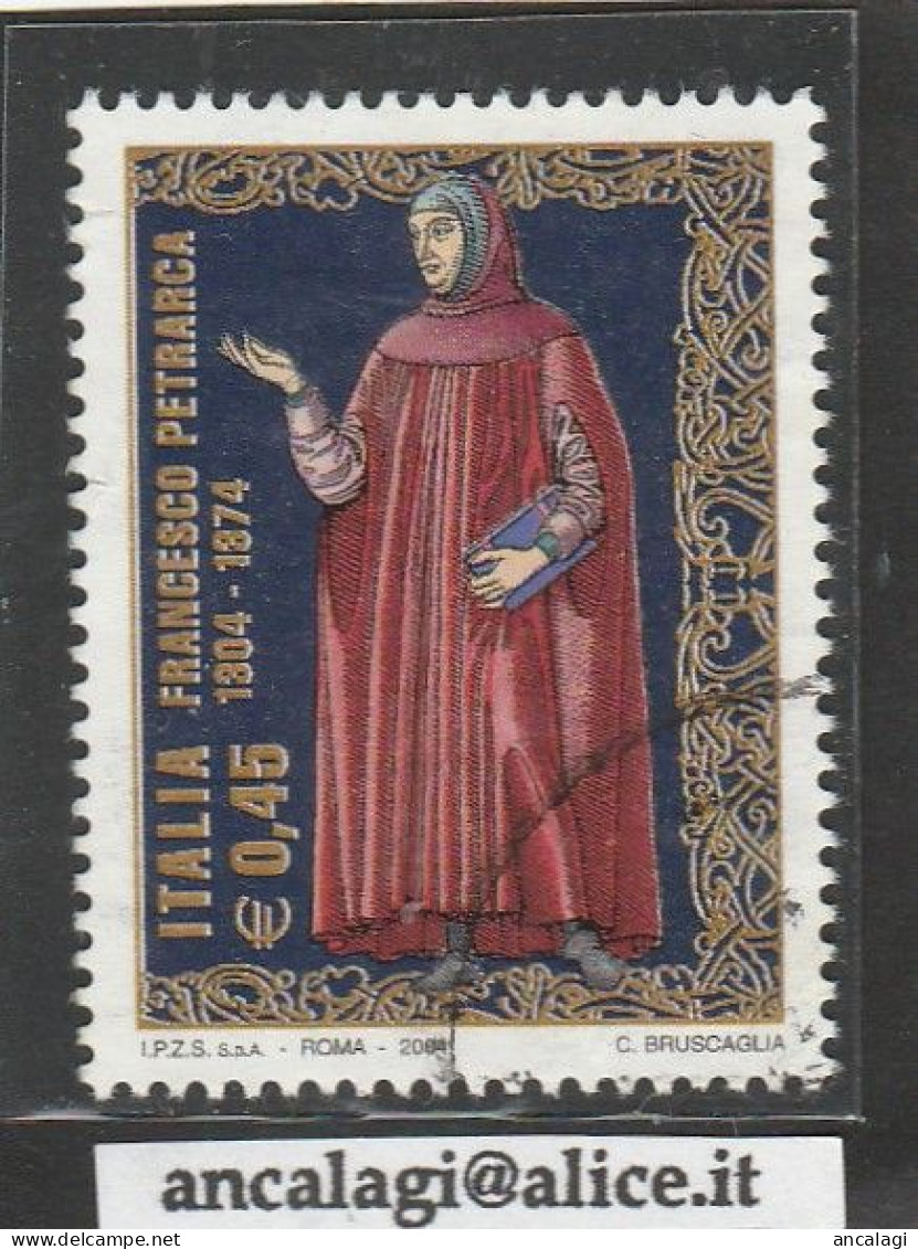 USATI ITALIA 2004 - Ref.0926 "FRANCESCO PETRARCA" 1 Val. - - 2001-10: Oblitérés