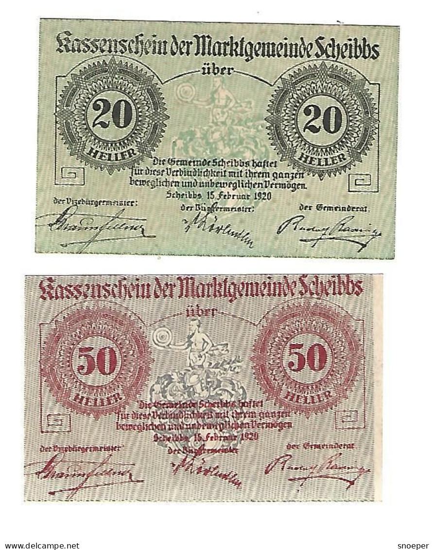 **Austria Notgeld  Scheibbs Serie  Compleet 957.1c  Cat Val 2 Euro - Oostenrijk