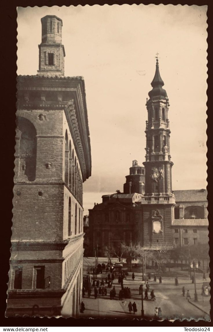 Zaragoza. Catedral De La Seo. Fachada Principal. - Zaragoza