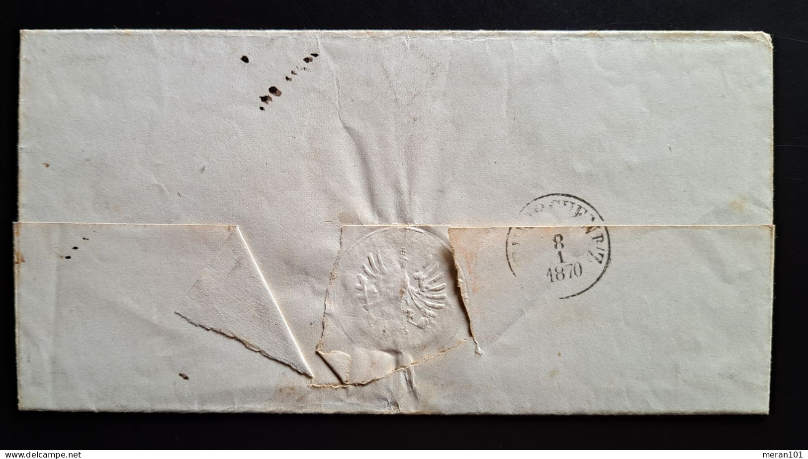 Norddeutscher Postbezirk 1870, Brief MARBURG 8/1 - Briefe U. Dokumente