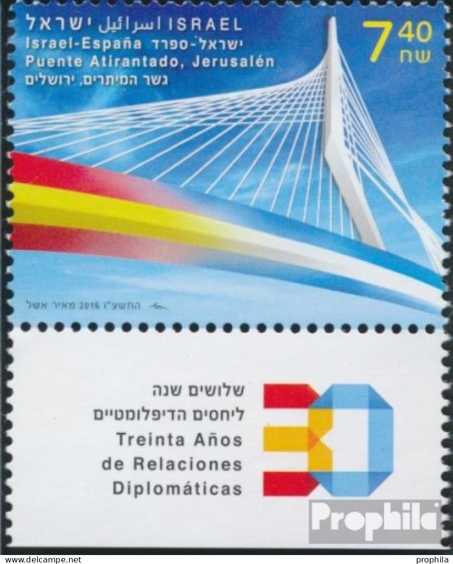 Israel 2517 Mit Tab (kompl.Ausg.) Postfrisch 2016 Dipl. Beziehung Mit Spanien - Ungebraucht (mit Tabs)