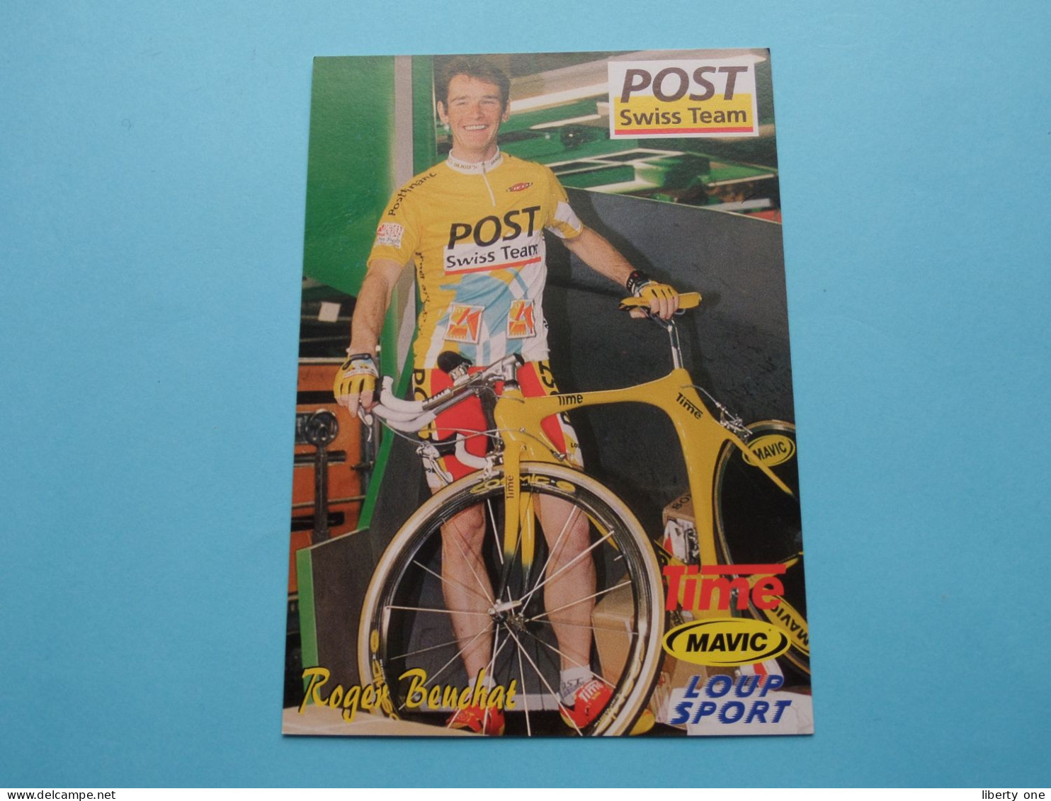 Roger BENCHAT > POST Swiss Team ( Zie / Voir SCANS ) Format CP ! - Cyclisme