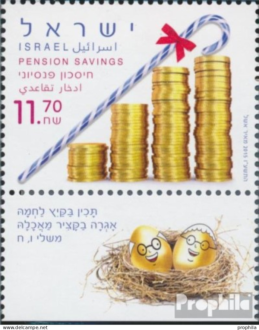 Israel 2494 Mit Tab (kompl.Ausg.) Postfrisch 2015 Pensionsfonds - Ungebraucht (mit Tabs)