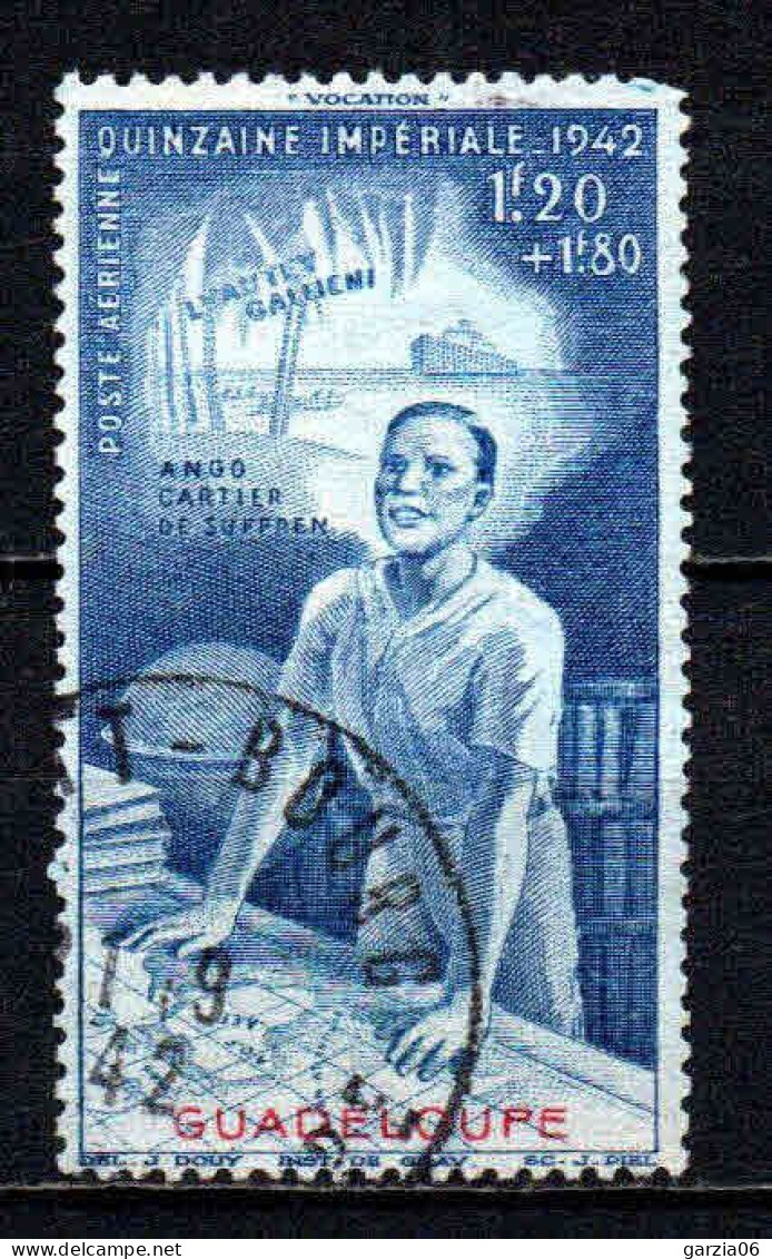 Guadeloupe  - 1942 - Protection De L' Enfance / Quinzaine Impériale   - PA  3 - Oblit - Used - Poste Aérienne