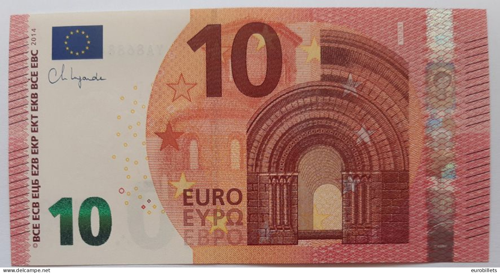 10€ GREECE LAGARDE - Y012 A1 (UNC) - 10 Euro