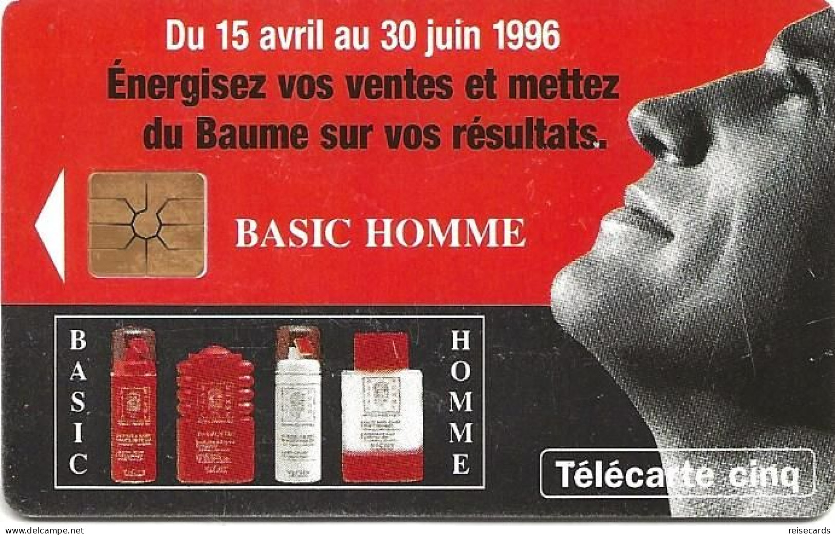 France: France Telecom 02/96 Gn 302 Vichy, Basic Homme - 1996