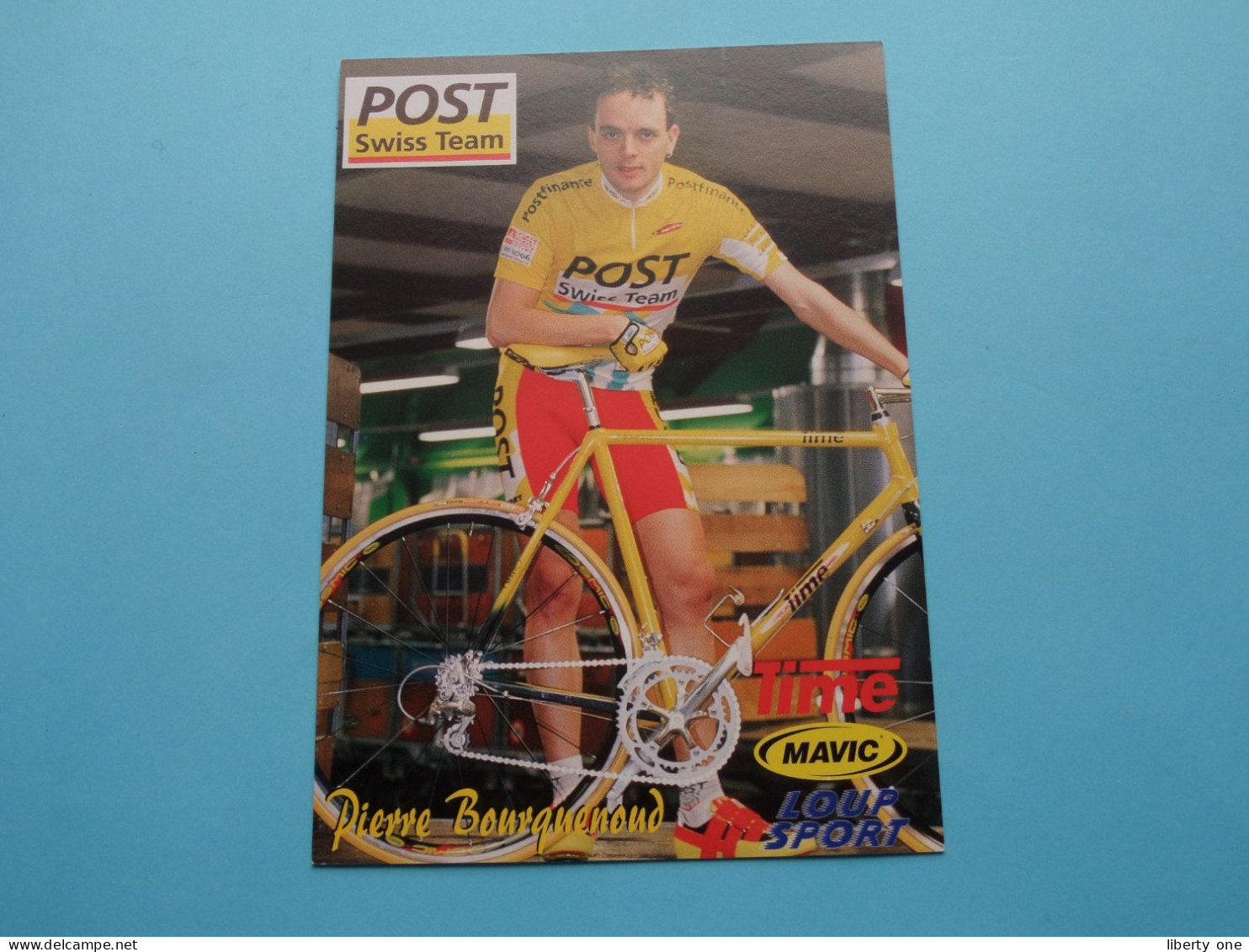 Pierre BOURGUENOND > POST Swiss Team ( Zie / Voir SCANS ) Format CP ! - Cycling