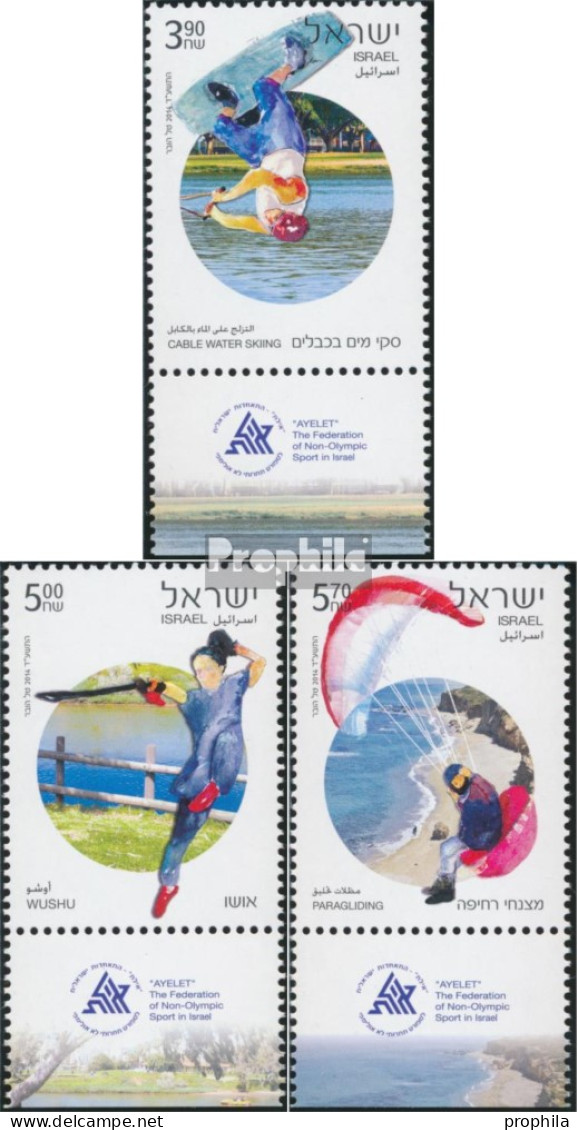 Israel 2415-2417 Mit Tab (kompl.Ausg.) Postfrisch 2014 Nichtolympische Sportarten - Nuevos (con Tab)