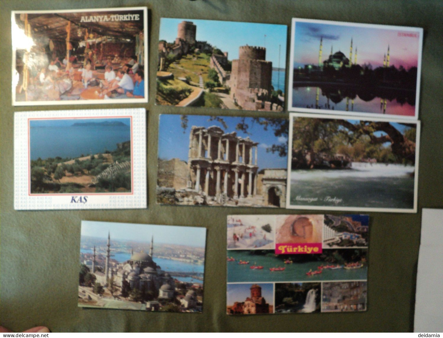 TURQUIE. LOT DE 8 CPSM ET CPM. 1987 / 1997 ALANYA / ISTANBUL / KAS / EFES / MANAVGAT... - Turquia