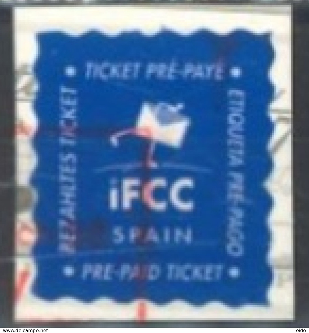 SPAIN, # IFCC PRE PAID STAMP, USED. - Usati