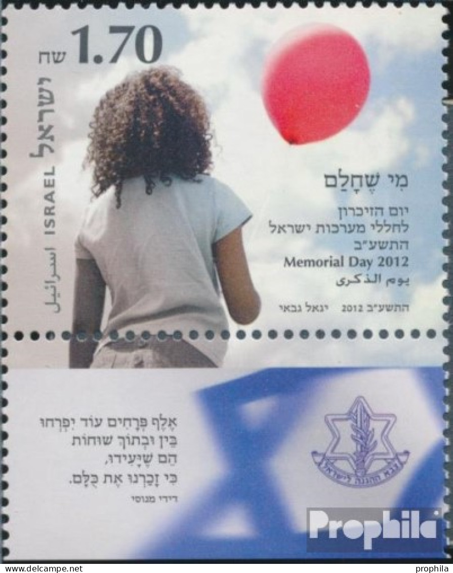 Israel 2288 Mit Tab (kompl.Ausg.) Postfrisch 2012 Gedenktag - Neufs (avec Tabs)