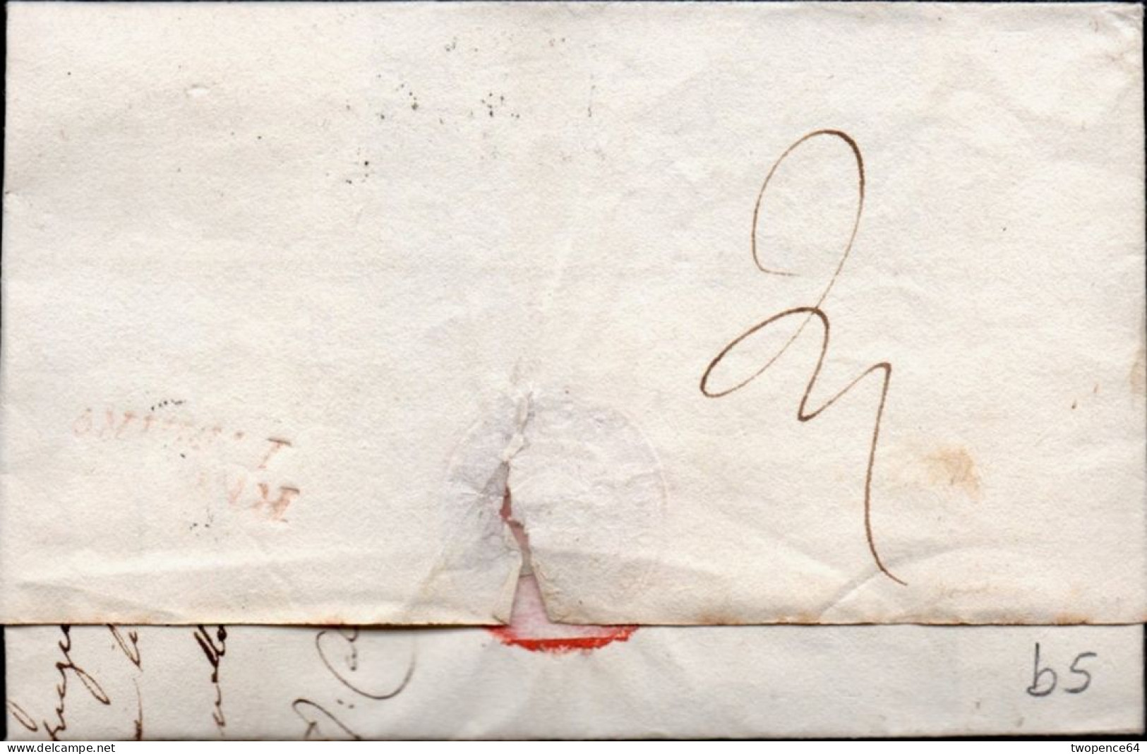 B5 - LETTERA PREFILATELICA DA CESENA A REGGIO 1832 - ...-1850 Préphilatélie