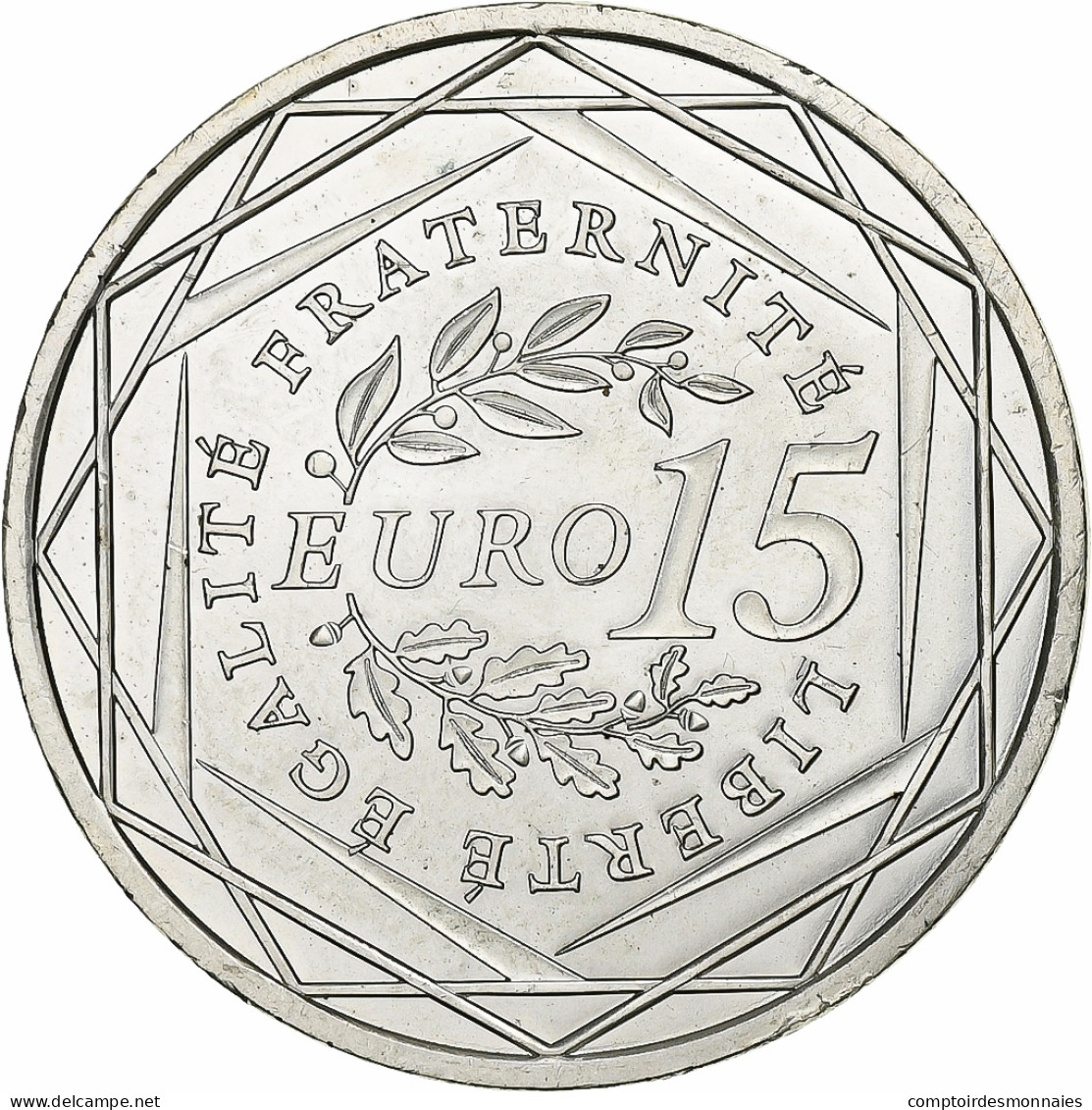 France, 15 Euro, Semeuse, 2008, Argent, SPL, Gadoury:2, KM:1535 - Frankreich