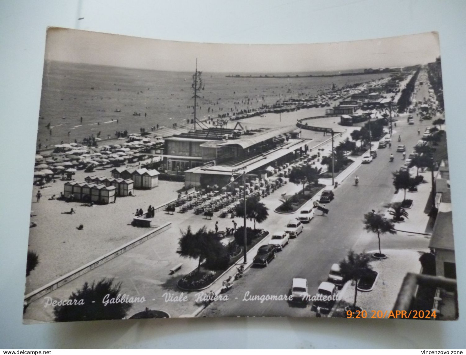 Cartolina  Viaggiata "PESCARA Gabbiano - Viale Riviera - Lungomare Matteotti" 1962 - Pescara