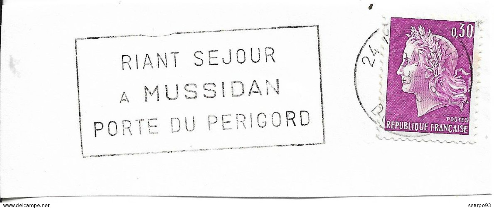 FRANCE. POSTMARK. MUSSIDAN. - 1961-....