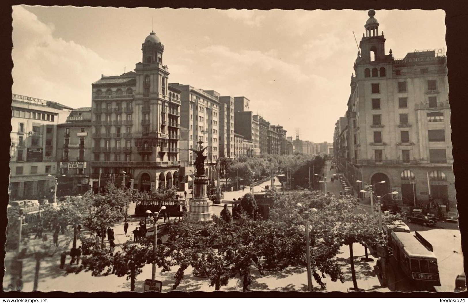 Zaragoza. Plaza De España Y Paseo De La Independencia. - Zaragoza