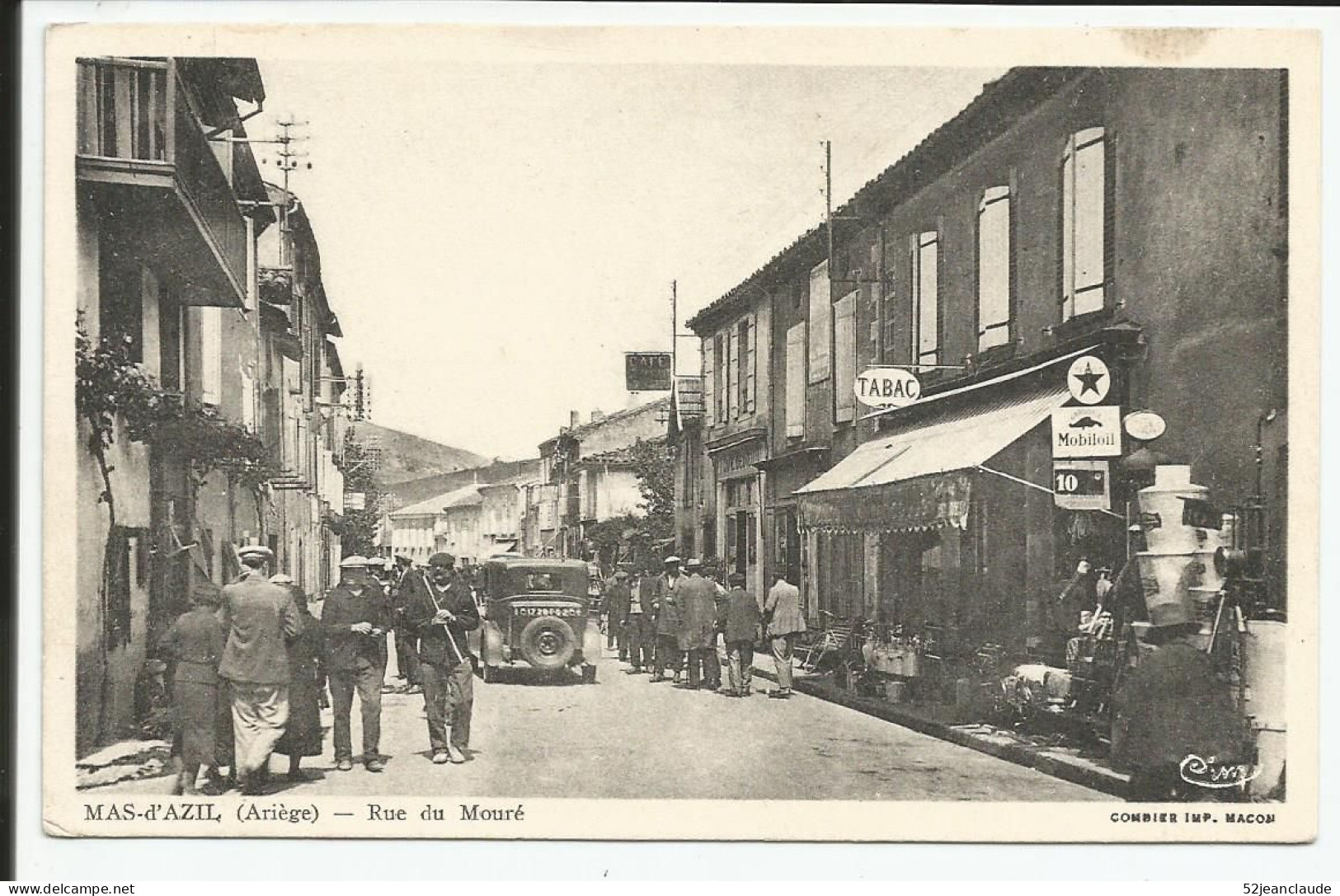 Mas-Azil  Rue Du Mouré Commerces  1910-15   Rare      N° - Other & Unclassified