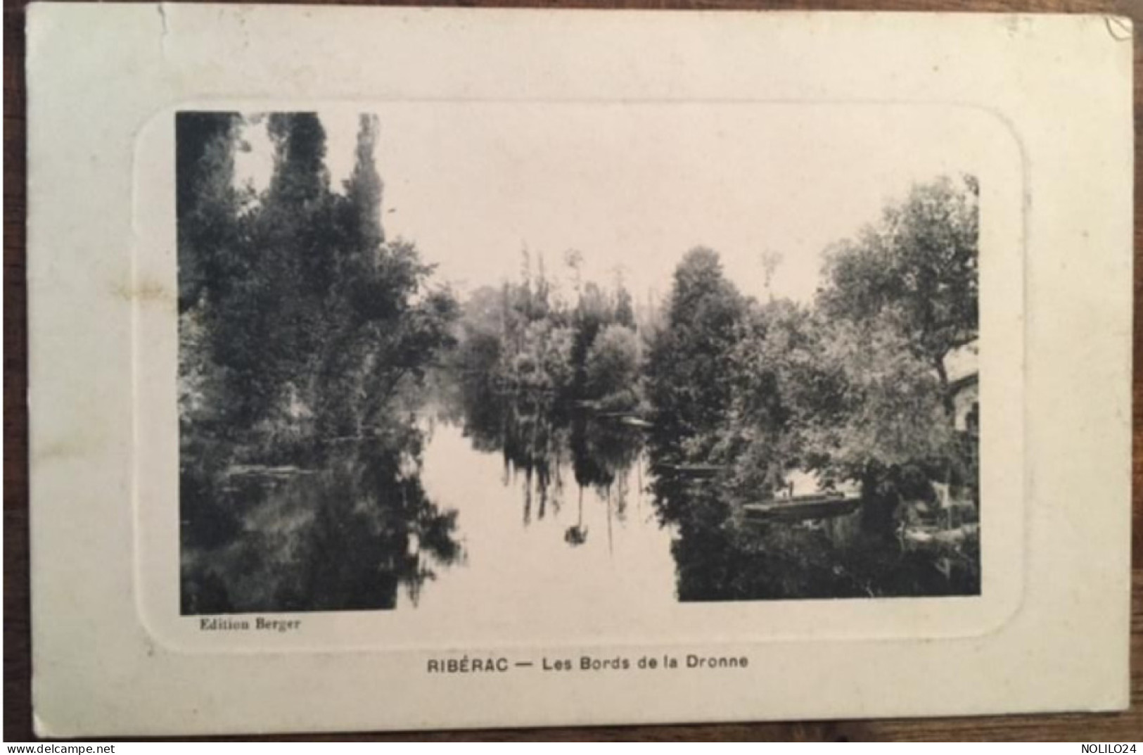 Cpa 24 Dordogne, RIBERAC, Les Bords De La Dronne, éd Berger, écrite En 1910 - Riberac