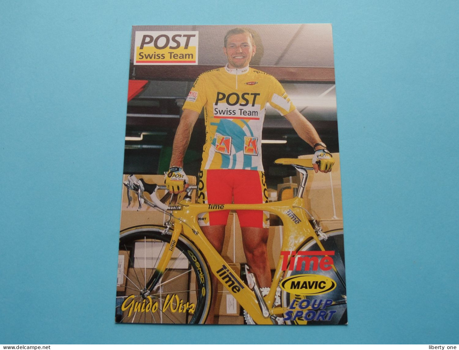 Guido WIRZ > POST Swiss Team ( Zie / Voir SCANS ) Format CP ! - Cyclisme
