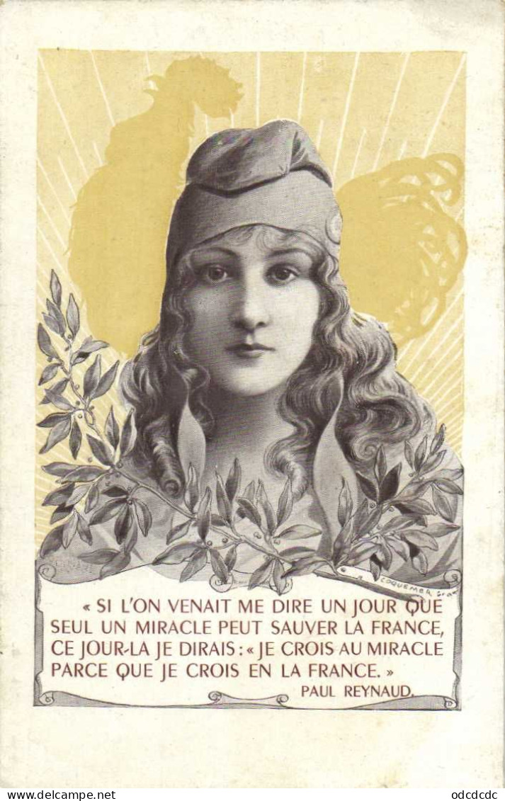 Paul Raynaud "SI L'ON VENAIT ME DIRE UN JOUR QUE SEUL UN MIRACLE PEUT SAUVER LA FRANCE  CE JOUR LA JE DIRAIS "JE CROIS . - Hombres Políticos Y Militares