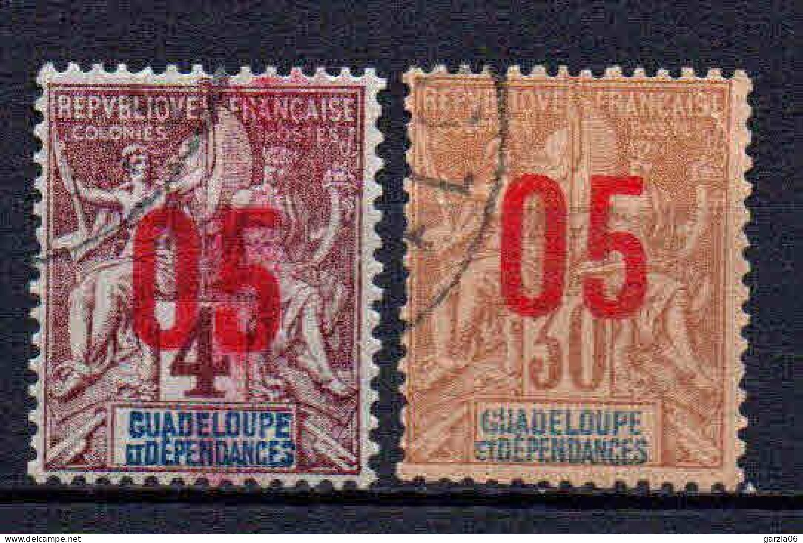 Guadeloupe  - 1912 - Tb Antérieur Surch  - N° 72/73  - Oblit - Used - Oblitérés