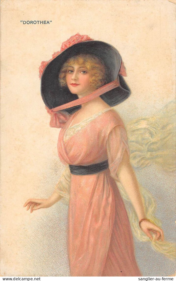 CPA ILLUSTRATEUR / FEMME 1900 / ELEGANTE AU CHAPEAU / DOROTHEA - Sonstige & Ohne Zuordnung