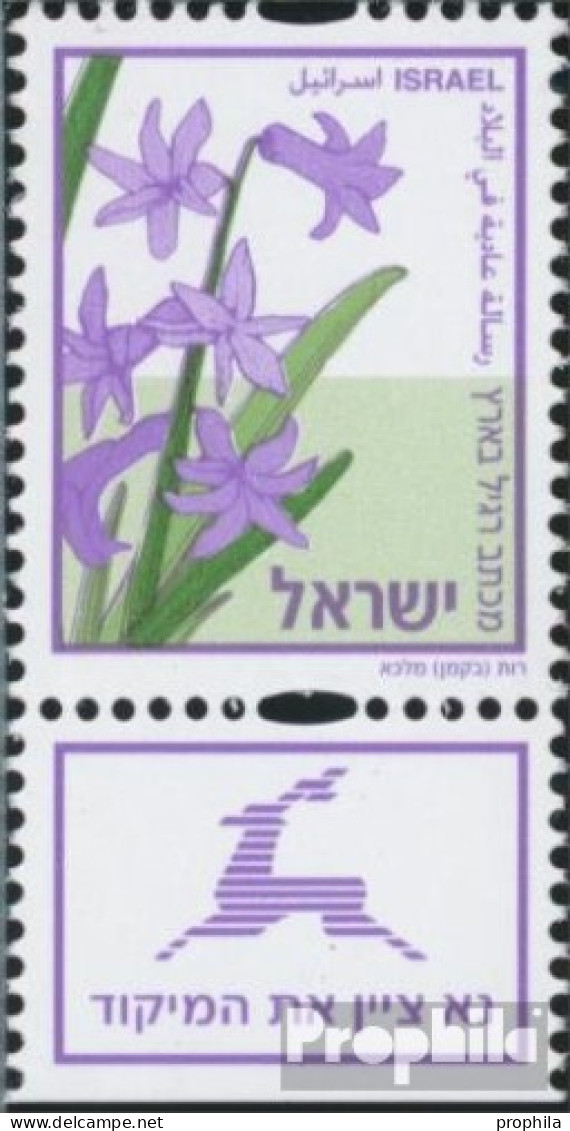 Israel 1500AS Mit Tab (kompl.Ausg.) Postfrisch 2003 Hyazinthe - Ungebraucht (mit Tabs)