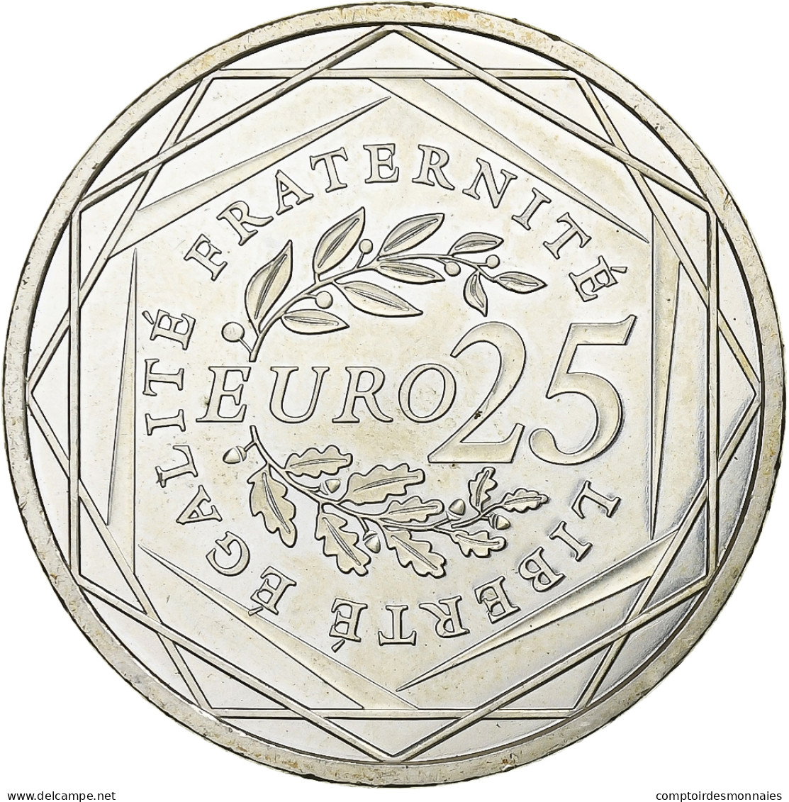 France, 25 Euro, 2009, Paris, Argent, SPL, KM:1581 - France