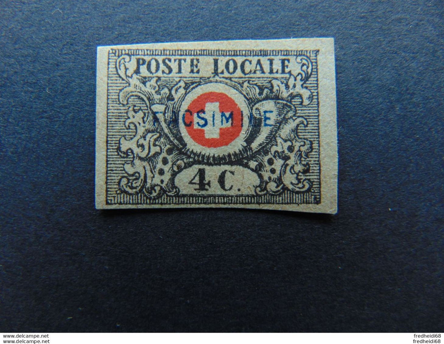 Très Beau Fac Similé Du N°. 1 (Philex) Des Postes Suisses - 1843-1852 Federale & Kantonnale Postzegels