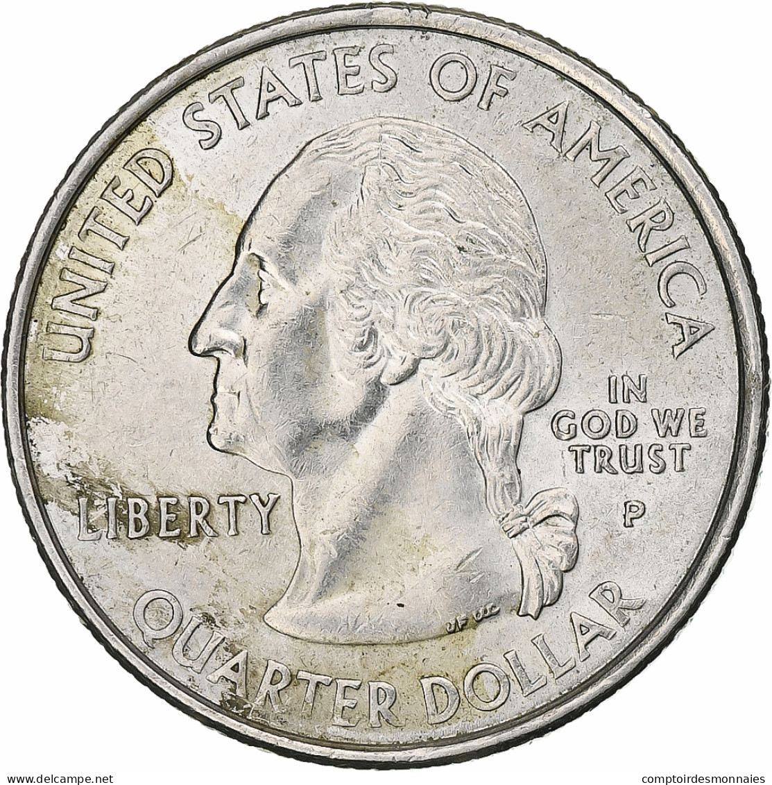 États-Unis, Quarter Dollar, Massachusetts, 2000, Philadelphie, Cupronickel - 1999-2009: State Quarters