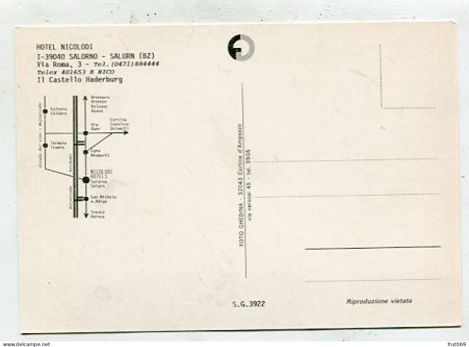 AK 214035 ITALY - Salorno / Salurn - Hotel Nicolodi - Otros & Sin Clasificación