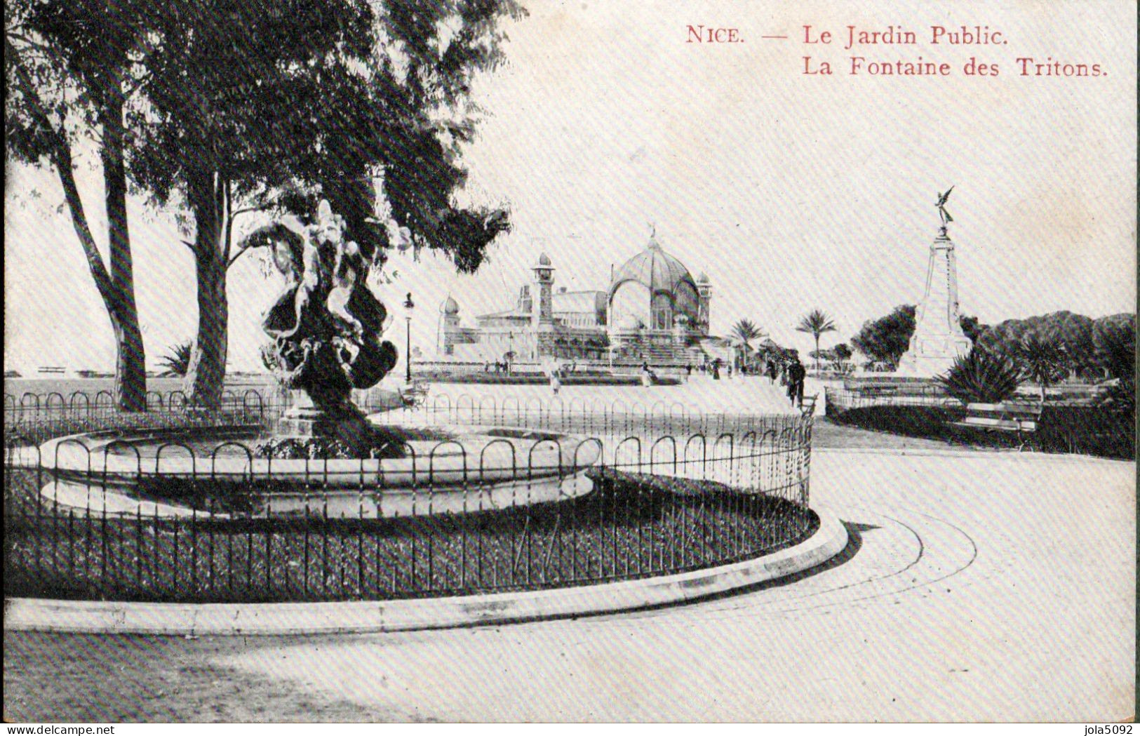 06 - NICE - Le Jardin Public - La Fontaine Des Tritons - Parken En Tuinen