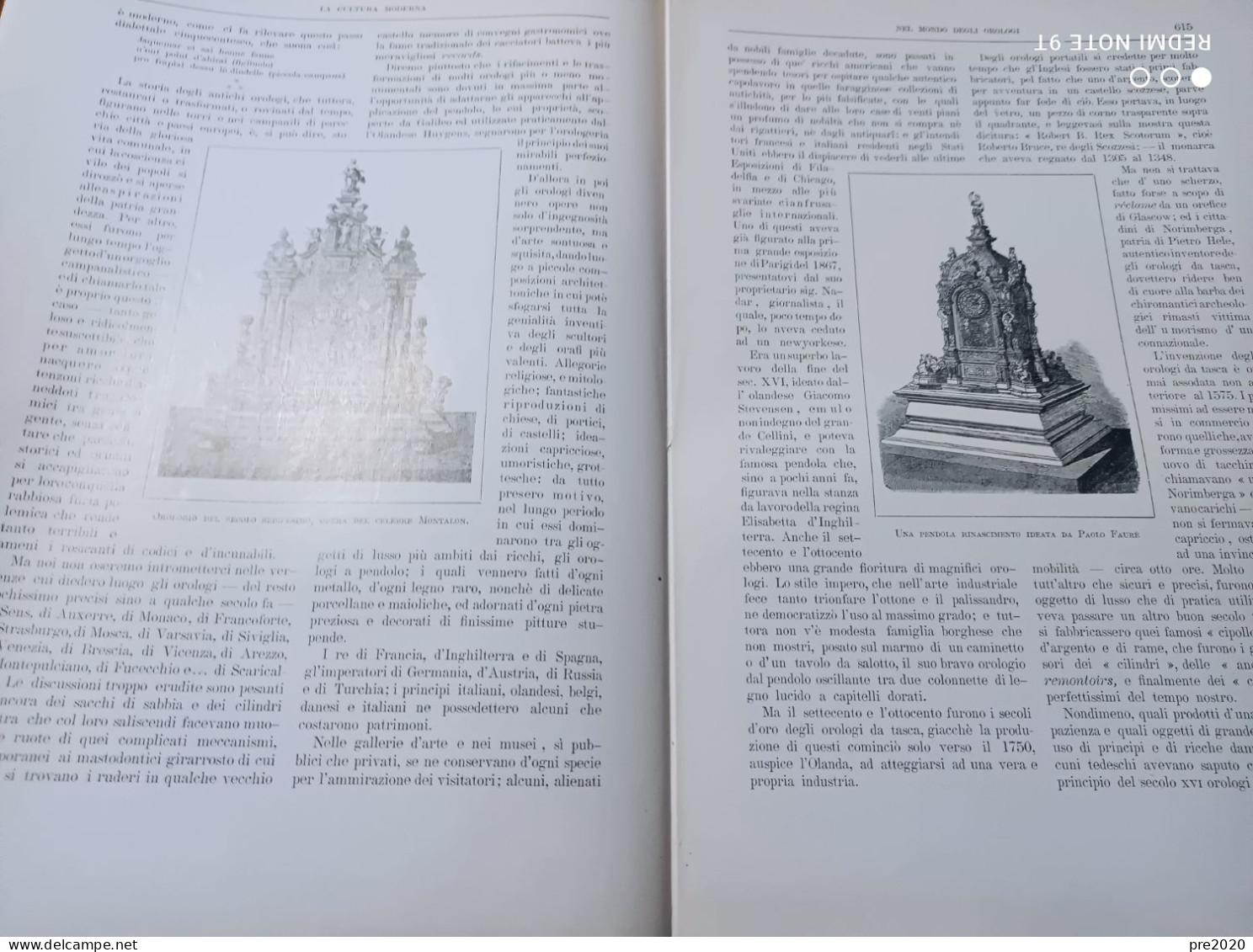 LA CULTURA MODERNA 1912 ANGELO LANDI PITTORE SALO’ OROLOGI