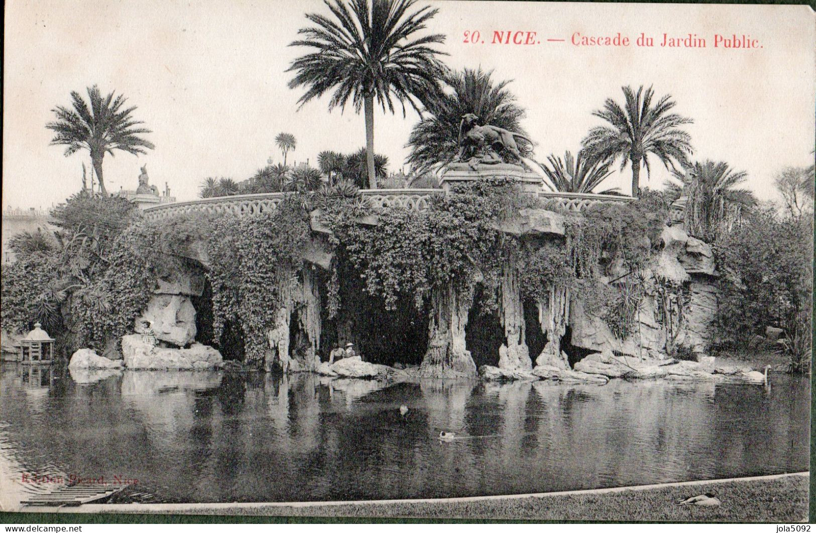 06 - NICE - Cascade Du Jardin Public - Parques, Jardines