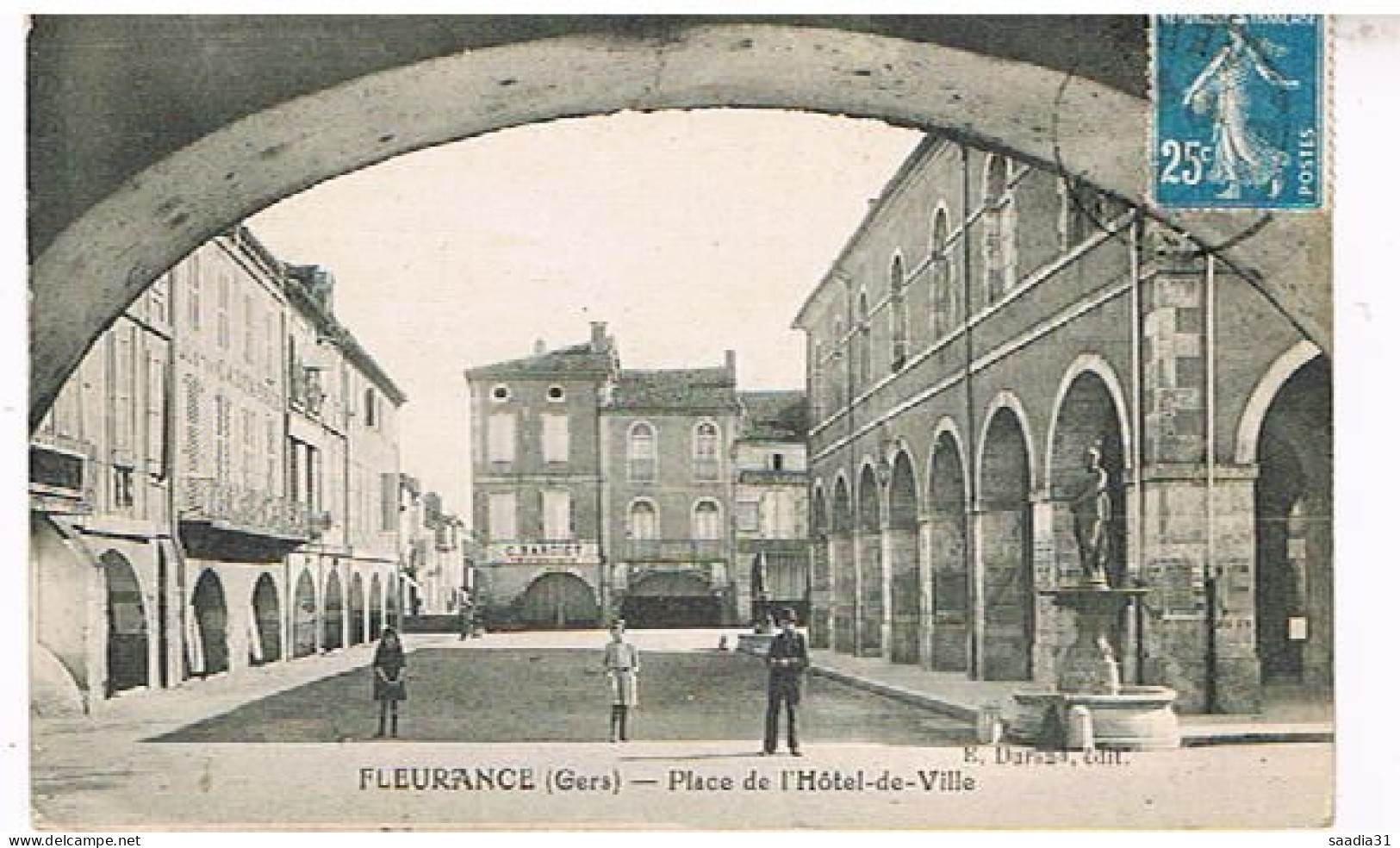 32 FLEURANCE PLACE HOTEL DE VILLE 1922 - Fleurance