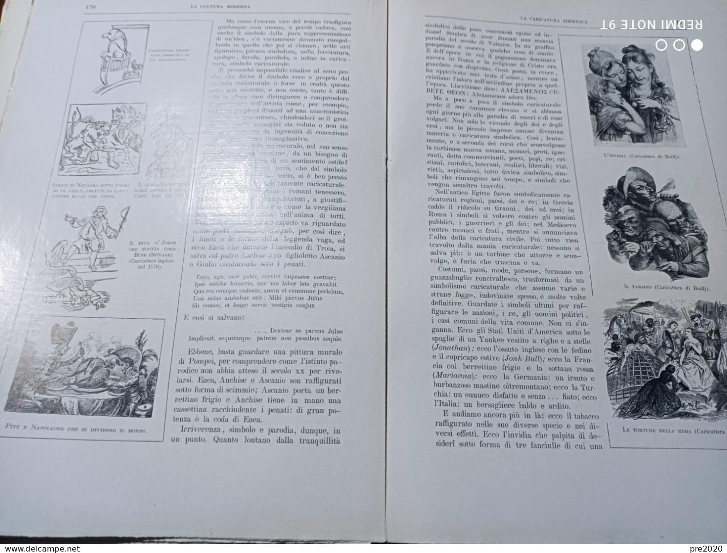 LA CULTURA MODERNA 1912 CASCIANO ISCHIA LA CARICATURA PERUGIA MONTAGNANA - Otros & Sin Clasificación