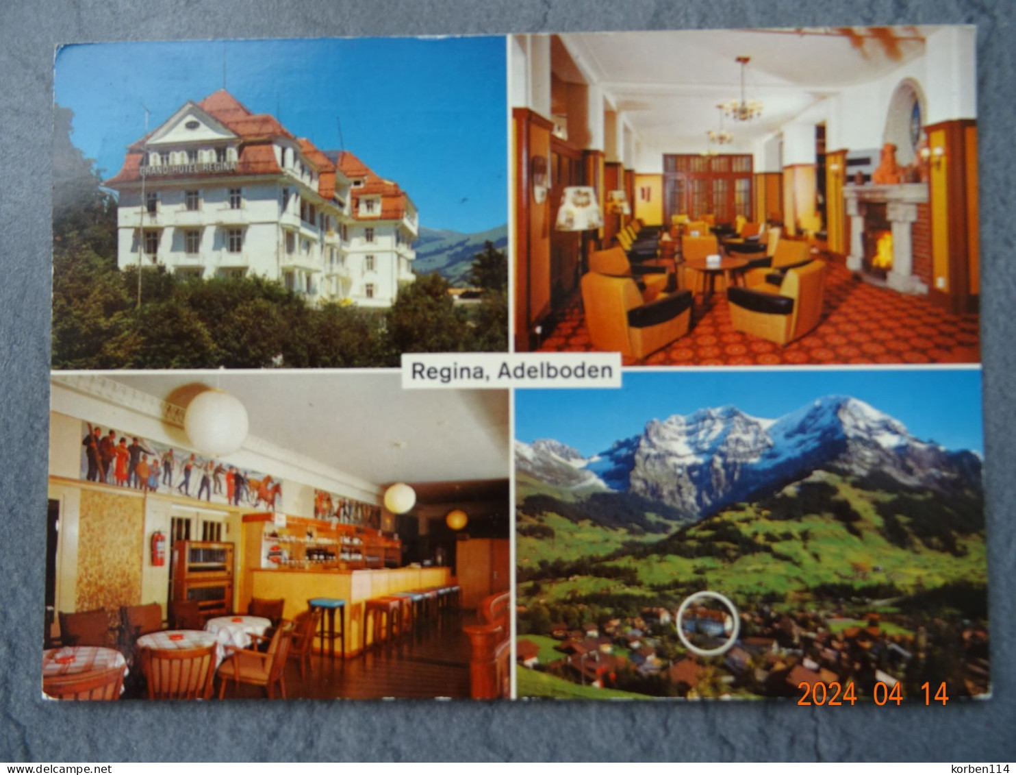 HOTEL    "   REGINA   "    INTERSOC  ADELBODEN - Hotel's & Restaurants